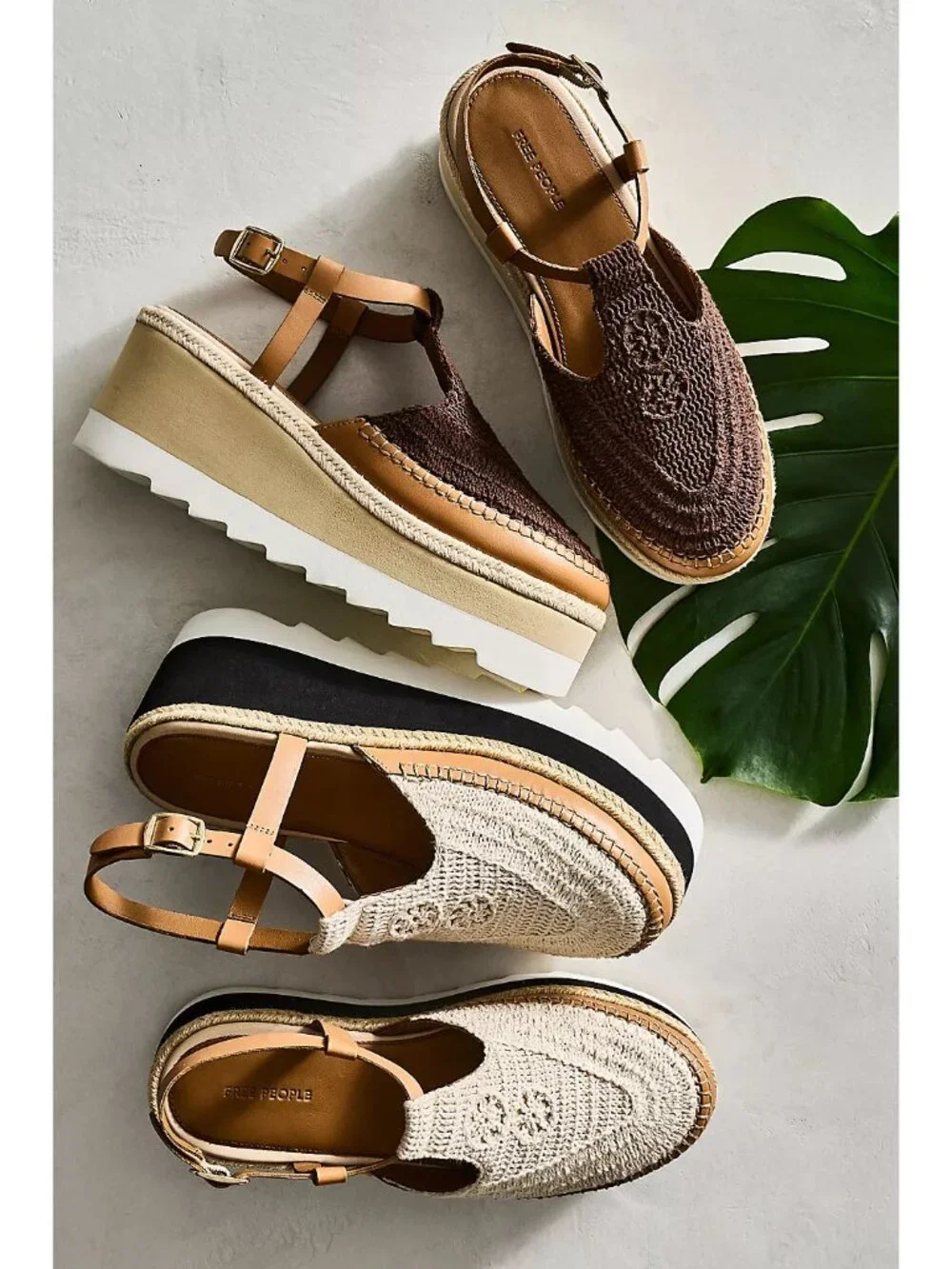 FREE PEOPLE Morning in Mykonos Espadrille / Oak Combo